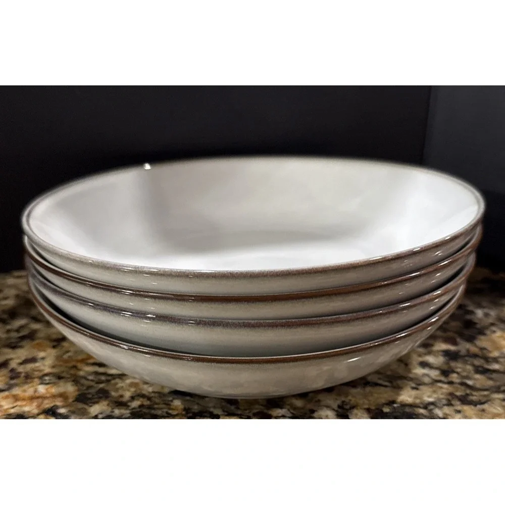 IKEA‎ Of Sweden Stoneware Set Of 4 Pasta Bowls Bowl 8 Inch Grayish Brown 21963